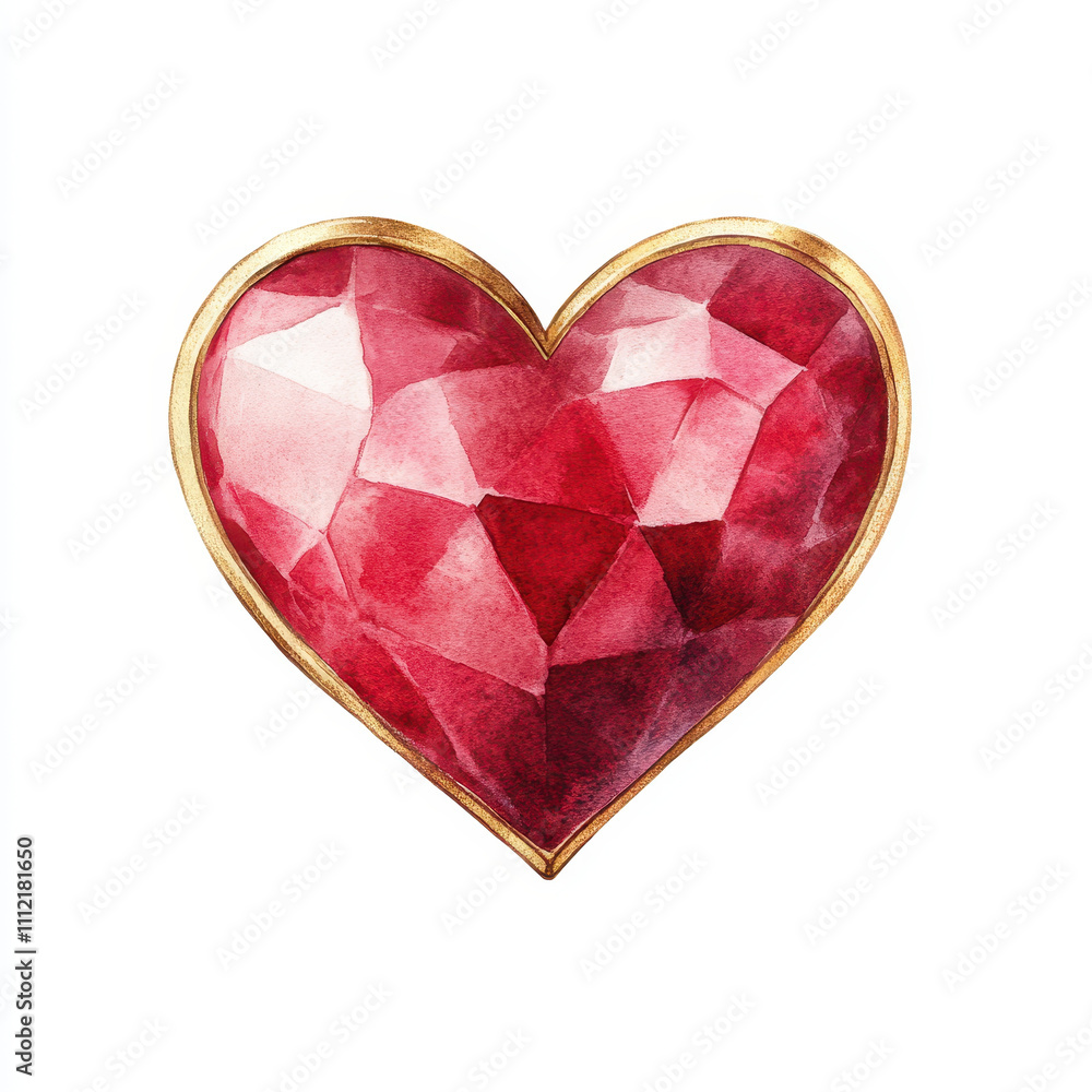 heart shaped jewel pendant in vibrant red, symbolizing love and romance. This stunning accessory features intricate facets and golden outline, perfect for expressing affection heart shaped jewel pendant in vibrant red, symbolizing love and romance. This stunning accessory features intricate facets and golden outline, perfect for expressing affection