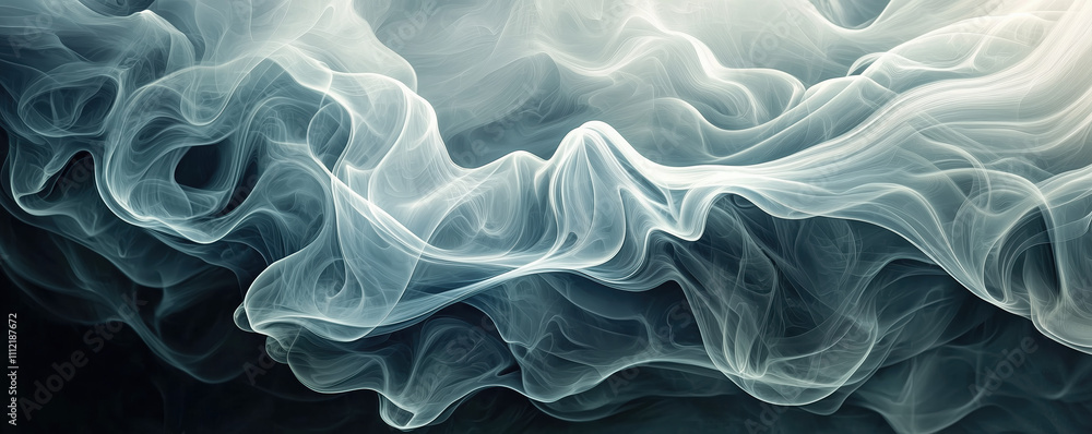 Fascinating Abstract Art with Smoke Rings and Organic Mysterious Shapes Fascinating Abstract Art with Smoke Rings and Organic Mysterious Shapes