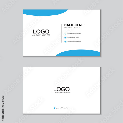 Modern Business Card Creative and Clean Business Card Template.