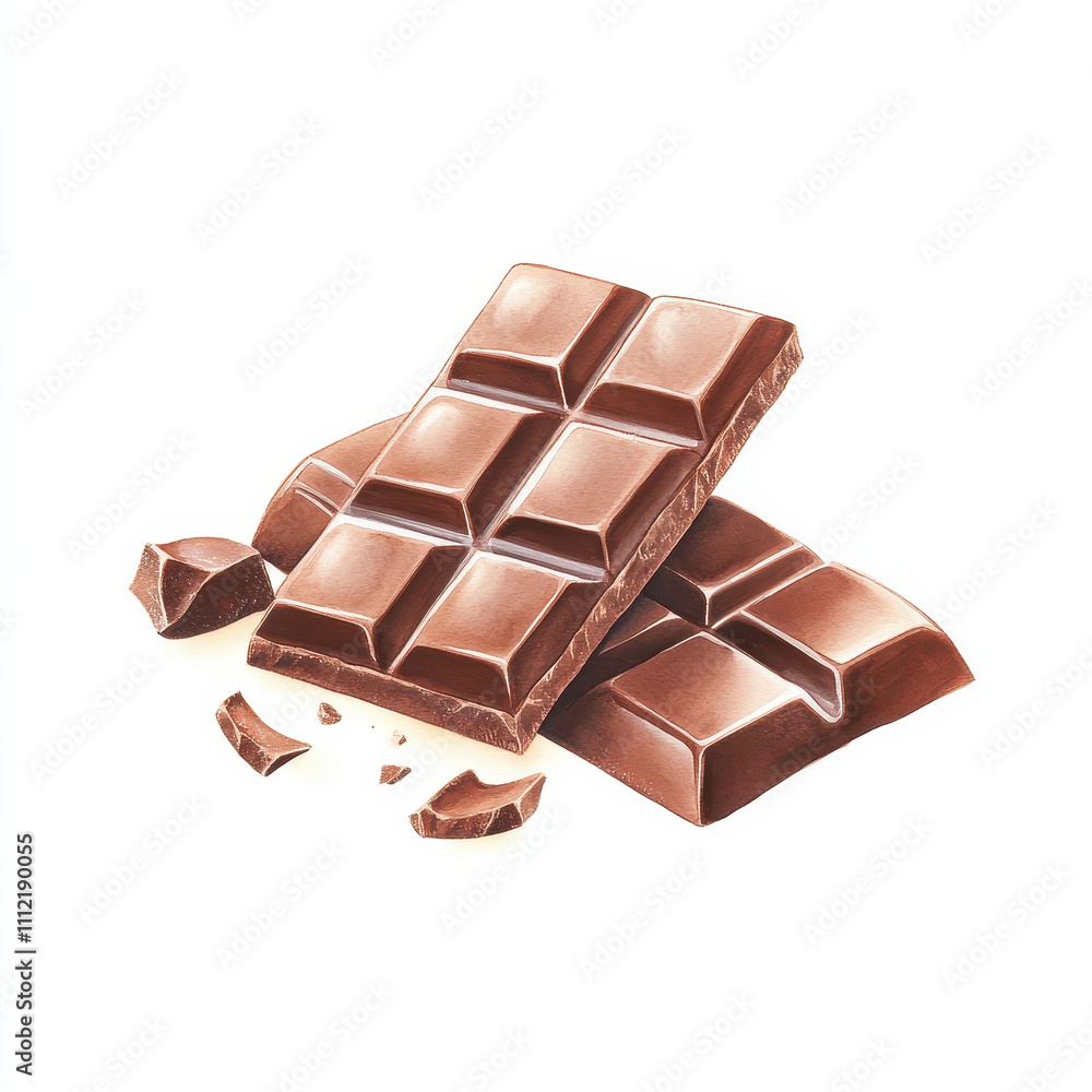 Delicious chocolate bars stacked together, showcasing rich textures and smooth surfaces, perfect for dessert lovers Delicious chocolate bars stacked together, showcasing rich textures and smooth surfaces, perfect for dessert lovers