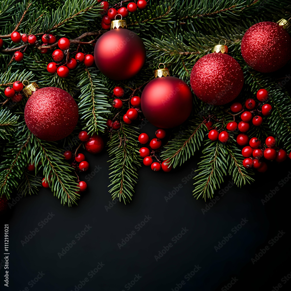 Red Christmas Ornament Background Red Christmas Ornament Background