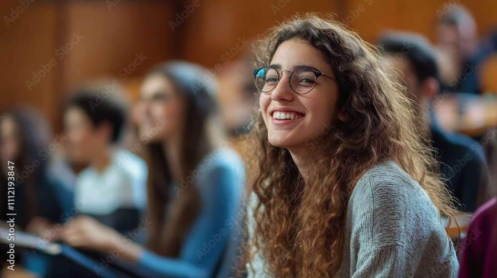Obraz premium International Graduate Student Day. graduate students at the university