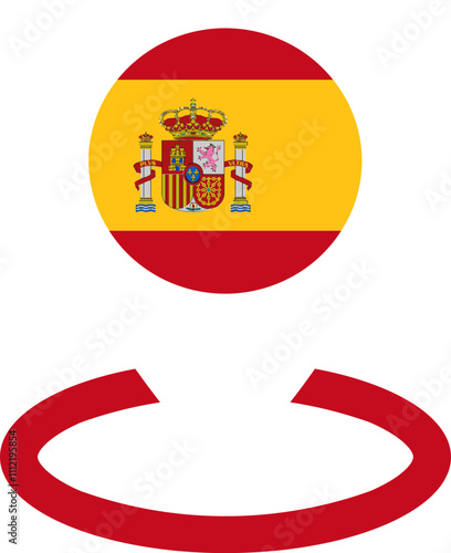 Location Icon of Spain Flag Free Download Location Icon of Spain Flag - GFXLoad