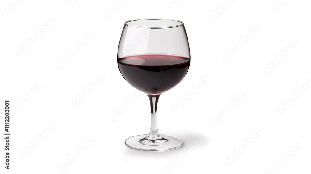 a glass of red wine isolated on a white background a glass of red wine isolated on a white background