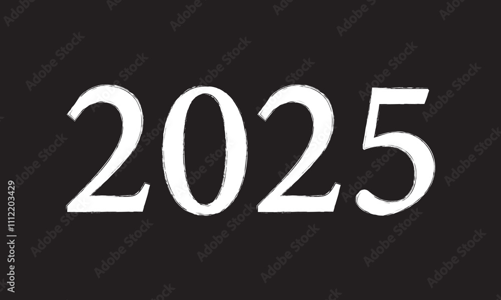 hand drawn 2025 for new year. brush painted 2025 number design for poster, banner, website, calendar design . isolated on white background. Vector illustration. EPS 10/AI hand drawn 2025 for new year. brush painted 2025 number design for poster, banner, website, calendar design . isolated on white background. Vector illustration. EPS 10/AI