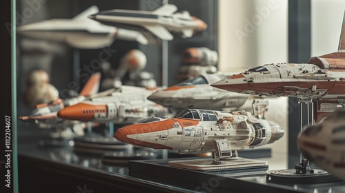 Spectacular Display of Detailed Spaceship Models photo