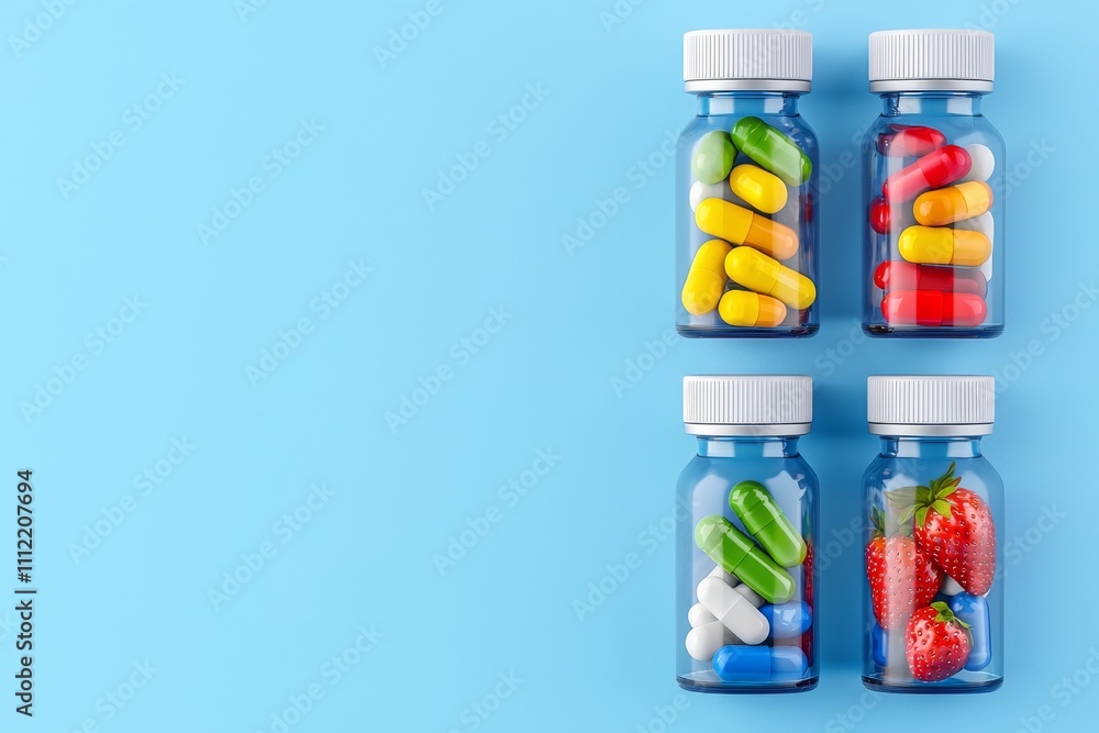 Vitamin supplements derived from fruits and foods, available in capsule form. Vitamin supplements derived from fruits and foods, available in capsule form.