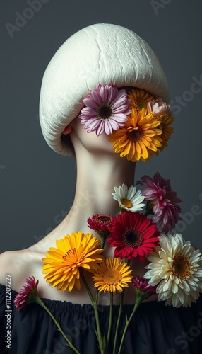 Surrealism theme, master photography, high-end gray background