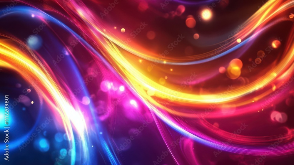 Fototapeta premium Abstract neon light background