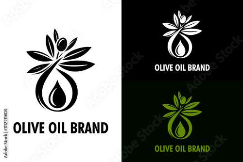 olive, olive leaves, olive oil logo, oil dropping, organic oil, vector objects, food, natural