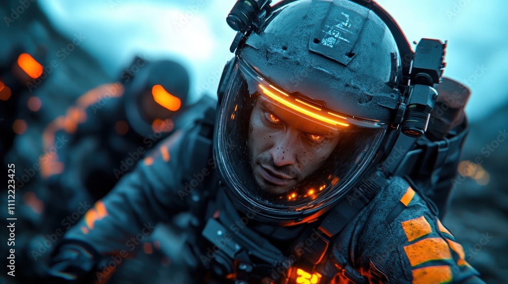In an alien landscape, astronauts clad in high-tech gear address the challenges of exploration, capturing the essence of human curiosity and the spirit of adventure on distant worlds. In an alien landscape, astronauts clad in high-tech gear address the challenges of exploration, capturing the essence of human curiosity and the spirit of adventure on distant worlds.