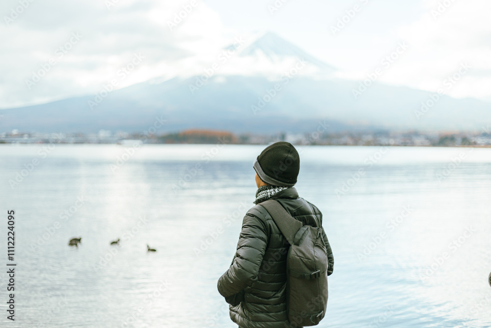 Tourist enjoy with Fuji Mountain Tourist enjoy with Fuji Mountain