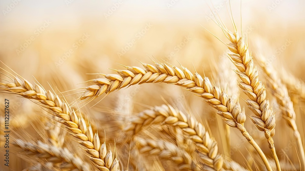 Golden wheat field with ripe grain, soft focus background, agricultural beauty. Golden wheat field with ripe grain, soft focus background, agricultural beauty.