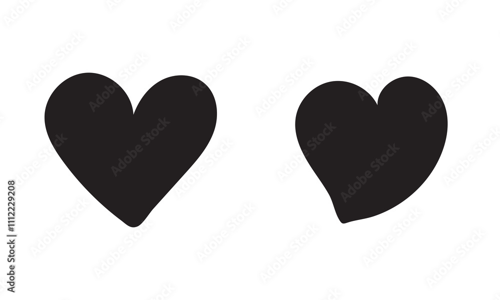 Heart set. Colouful love symbol in different style. isolated on white background. Vector illustration. EPS 10/AI Heart set. Colouful love symbol in different style. isolated on white background. Vector illustration. EPS 10/AI