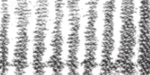 Halftone faded gradient texture. Grunge halftone grit background. White and black sand noise wallpaper. Retro pixilated vector backdrop