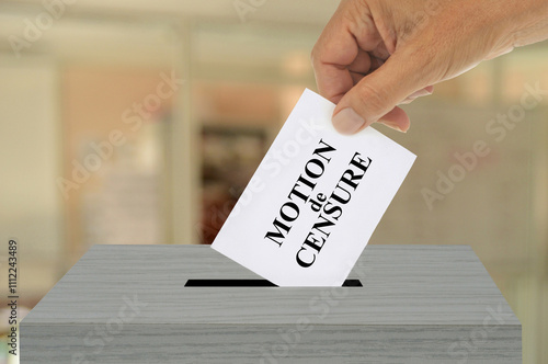 Concept de motion de censure dans la vie politique française