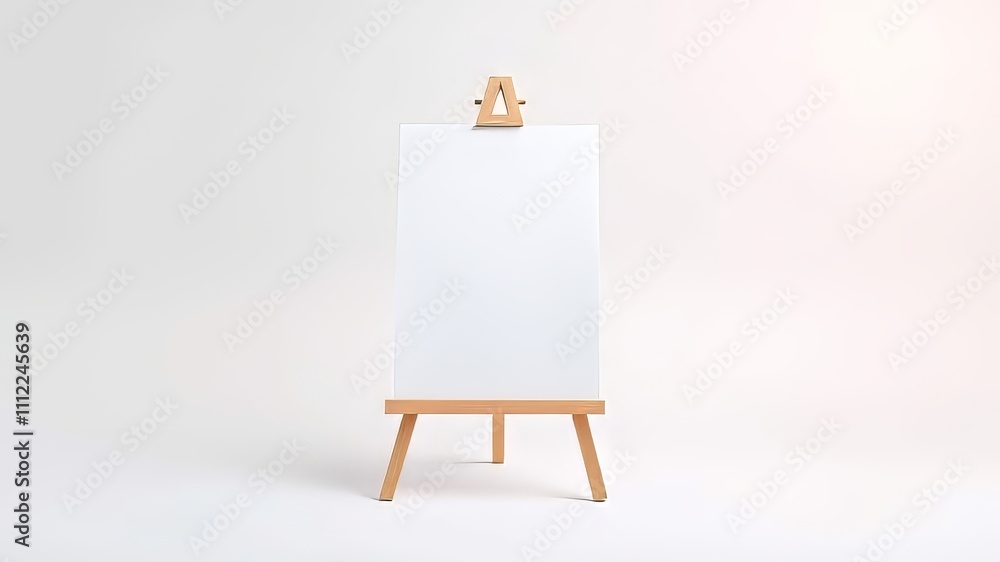 Blank Paper Easel Mockup - Professional Presentation Display Blank Paper Easel Mockup - Professional Presentation Display