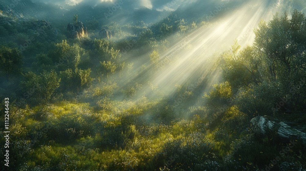 Fototapeta premium Enchanting Morning Light in Nature