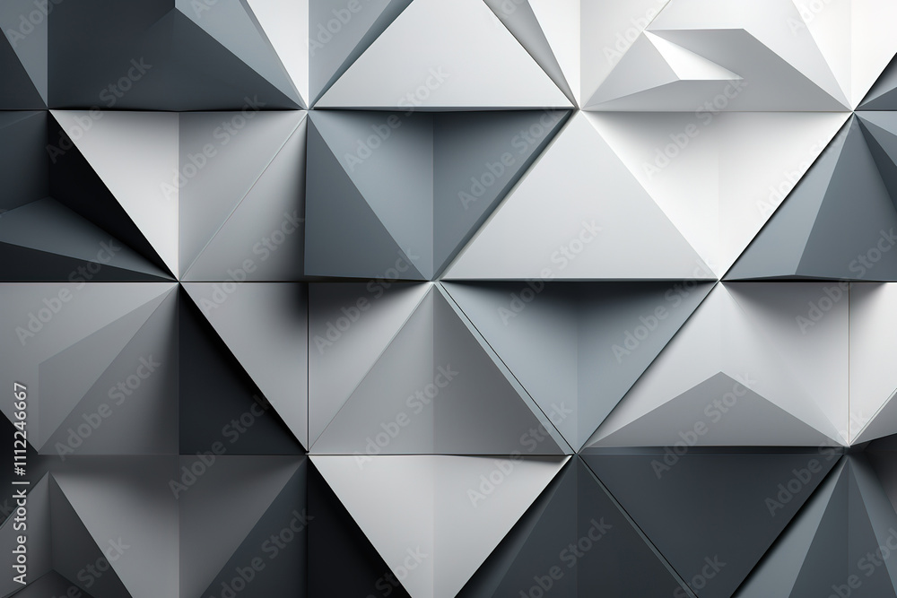 Outstanding Abstract geometric background with grey and white color tone triangle shapes Outstanding Abstract geometric background with grey and white color tone triangle shapes