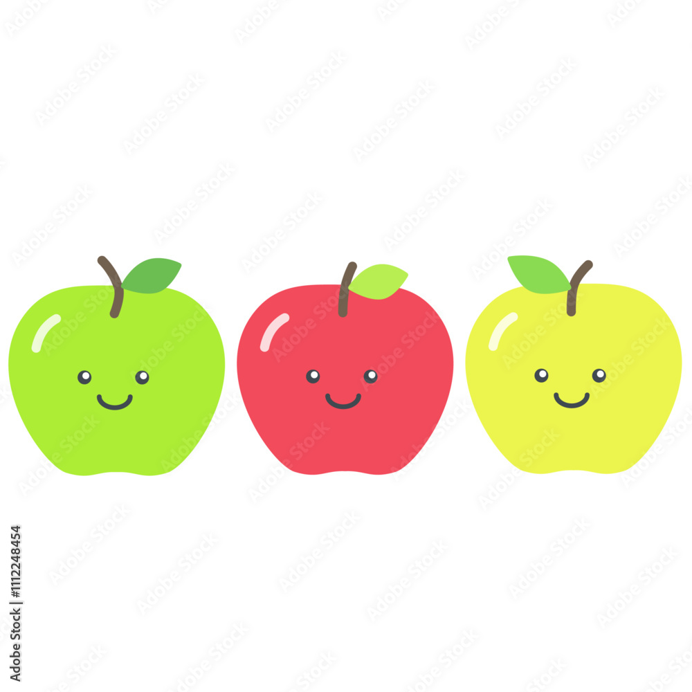 りんごのイラストセット りんごのイラストセット