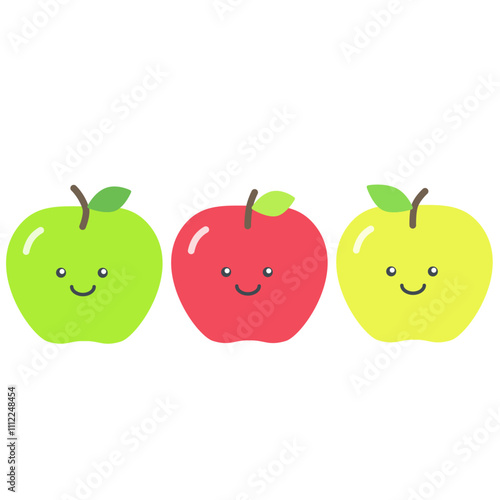 りんごのイラストセット