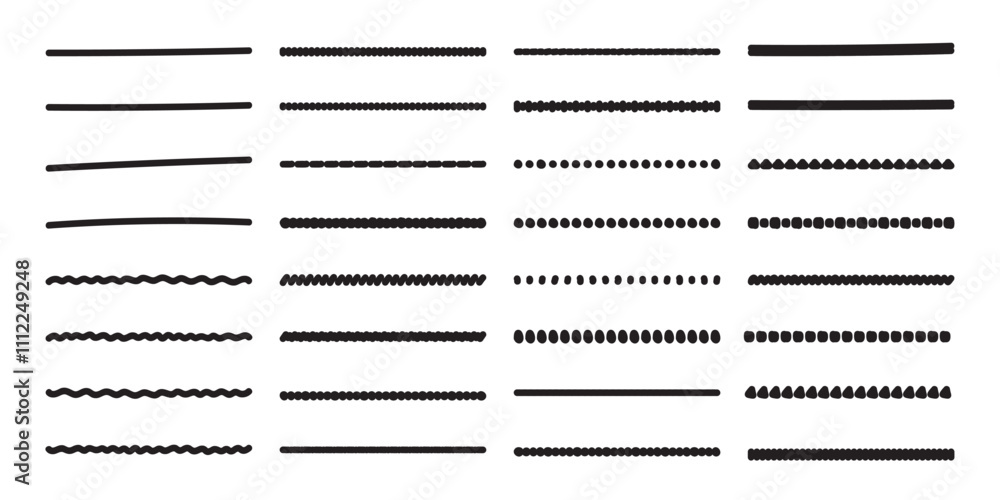 black hand drawn doodle lines,Set of cute hand drawn black borders black hand drawn doodle lines,Set of cute hand drawn black borders