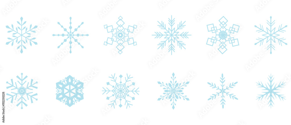 雪の透過イラストセット 雪の透過イラストセット