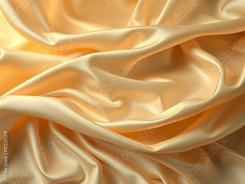 "Elegant Cream Silk Fabric Drape