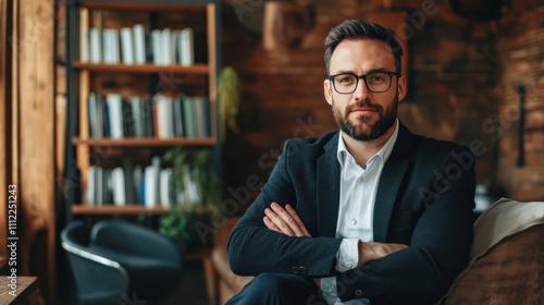 Male Entrepreneur Portrait In Modern Office