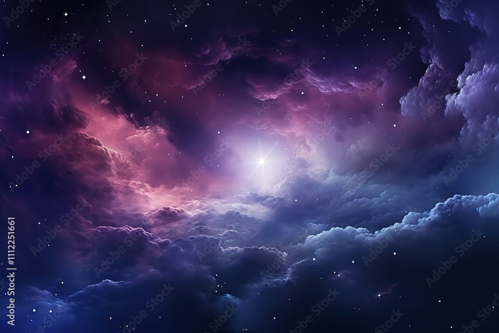 Fantastic Space background with nebula and stars