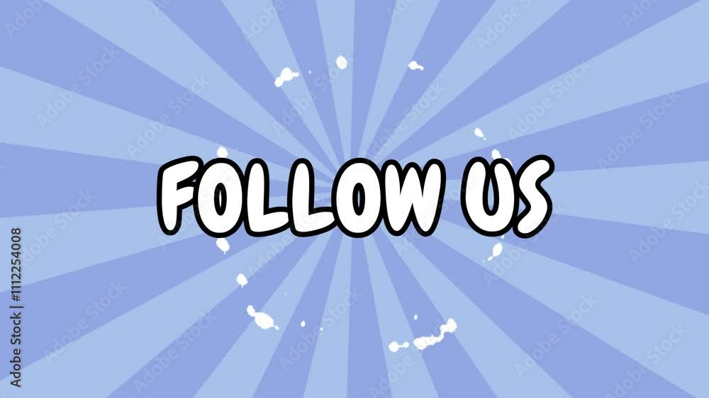 Follow us beautiful style animation playful template video card for social media and marketing campaigns Follow us beautiful style animation playful template video card for social media and marketing campaigns
