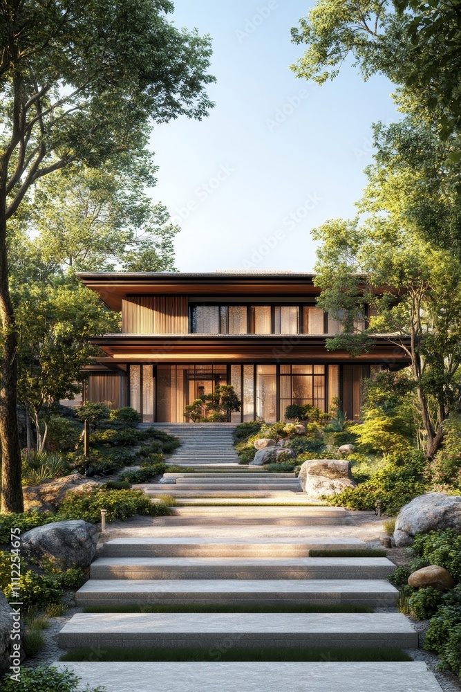 Award-winning interior and landscape design captured in stunning 3D realistic rendering, showcasing elegant details, innovative style, and artistic harmony Award-winning interior and landscape design captured in stunning 3D realistic rendering, showcasing elegant details, innovative style, and artistic harmony