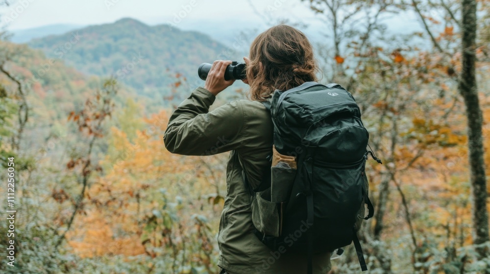 Autumn Hike with Scenic Mountain Views Autumn Hike with Scenic Mountain Views