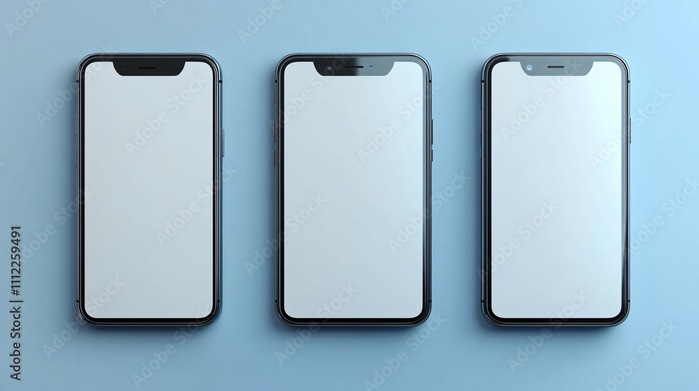 Smartphone frameless blank screen, rotated position. Smartphone from different angles. Mockup generic device. Vector smartphones set. Template for infographics or presentation 3D realistic phones UX Smartphone frameless blank screen, rotated position. Smartphone from different angles. Mockup generic device. Vector smartphones set. Template for infographics or presentation 3D realistic phones UX