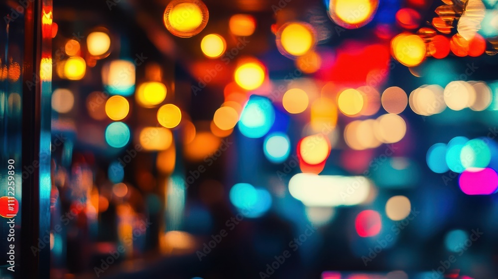 Night bar bokeh background Night bar bokeh background
