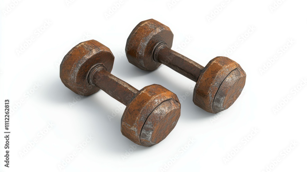 Pair of dumbell isolated on white background Pair of dumbell isolated on white background