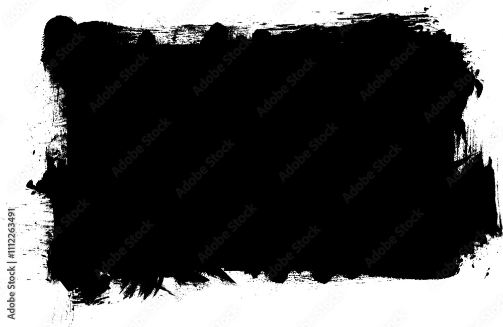 black brush painting frame border artistic grunge graphic element black brush painting frame border artistic grunge graphic element