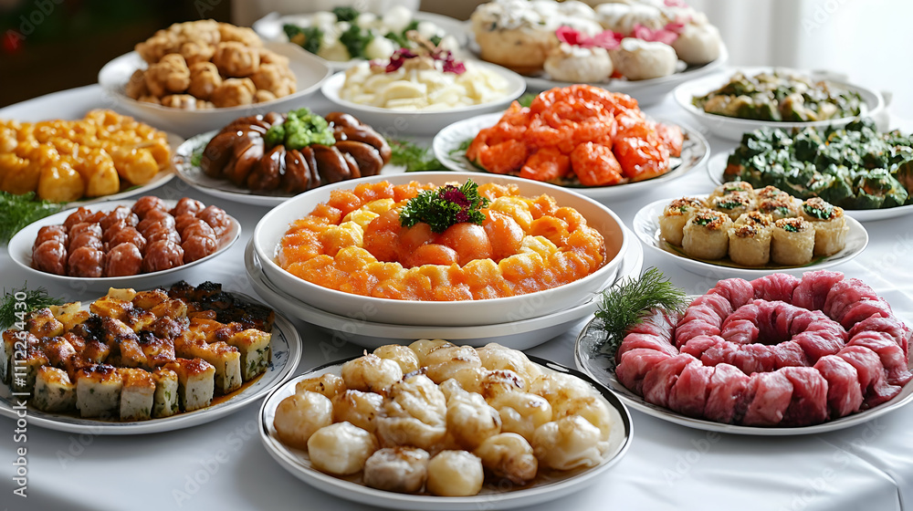 Festive New Year Feast: Diverse Traditional Dishes Celebrating Global Culinary Joy Festive New Year Feast: Diverse Traditional Dishes Celebrating Global Culinary Joy