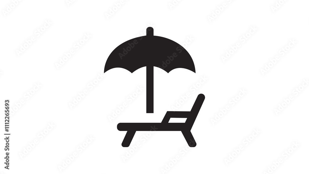 chair holiday summer icon chair holiday summer icon