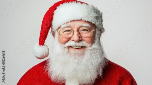 Santa Claus portrait isolated on white background