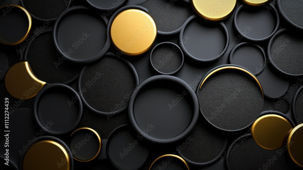 a wallpaper with subtle metallic circles on a matte black background a wallpaper with subtle metallic circles on a matte black background