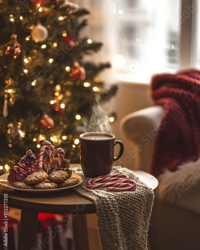Wallpaper Mural Warm Moments with Hot Cocoa and Treats by Christmas Tree Torontodigital.ca