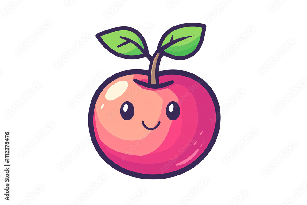 a cartoon of a fruit with a face a cartoon of a fruit with a face