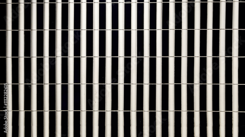 Wallpaper Mural Abstract background in the form of white metal strips. Torontodigital.ca