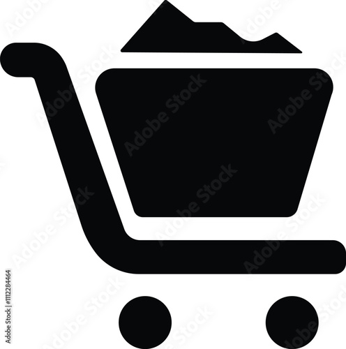 cart icon vector Building mall icon vector logo  Vintage cart abandonment infographic, muted palette, clear reasons and recovery strategies, perfect for e-commerce 