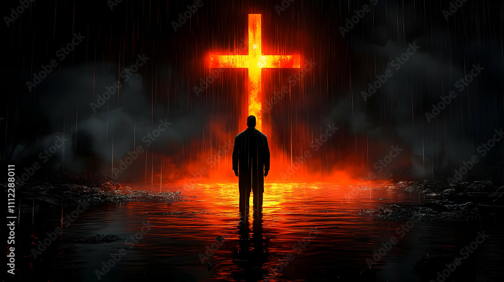 Fiery Cross: Rain, Reflection, Faith, Hope, Despair Fiery Cross: Rain, Reflection, Faith, Hope, Despair
