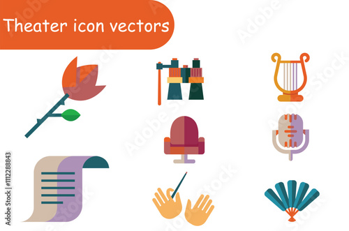 Theater icon vector design 