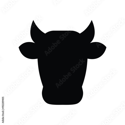 cow icon vector ox icon farmer sign