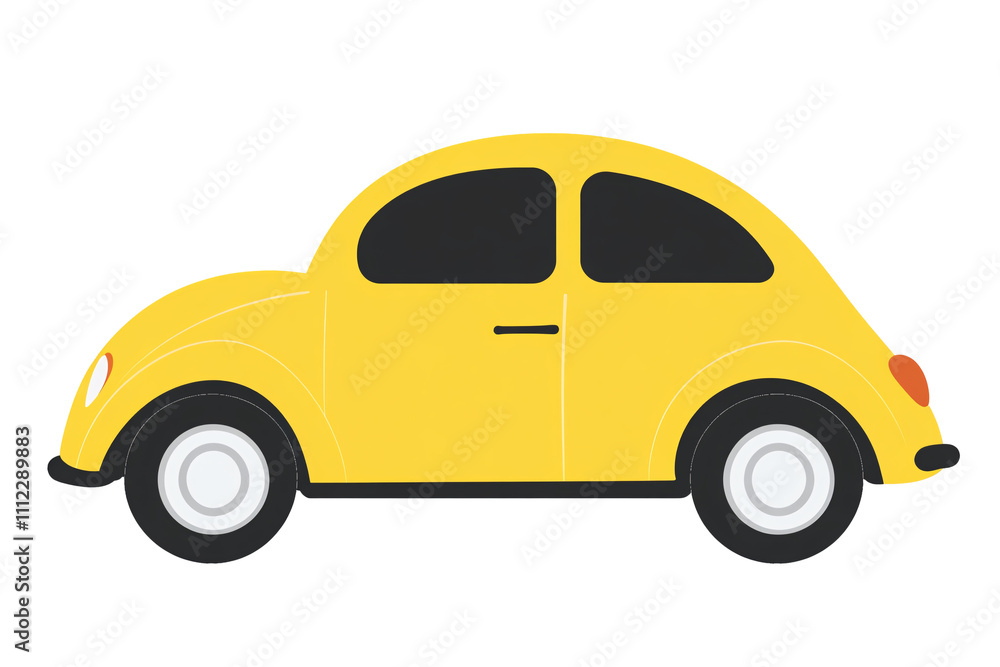 a yellow car with black trim a yellow car with black trim