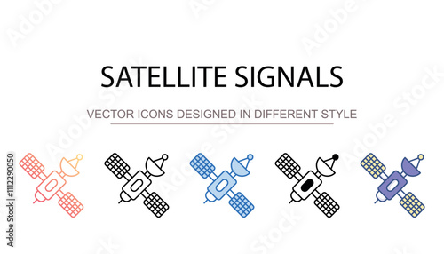Satellite signals icon design with white background stock illustration